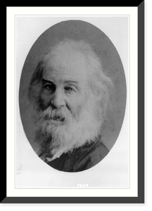 Historic Framed Print, Walt Whitman, 1819-1892 - 2,  17-7/8" x 21-7/8"