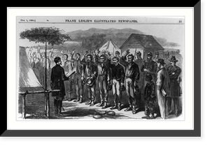 Grant's campaign - administering the oath of allegiance to Rebel prisoneres near Dutch Gap, Antique Poster