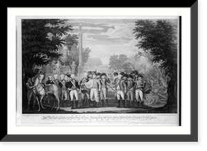 Black & White Photo - The British surrendering their arms to Gen, 1781