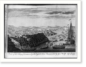 Historic Photo Print - A View of the taking of Quebeck, 1759