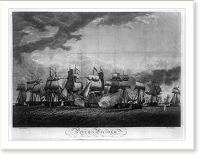 Vintage Landscape - Perry's victory on Lake Erie, Sept, 1813