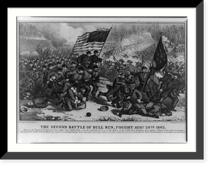 The second battle of Bull Run, fought Augt. 29th 1862, Vintage Poster