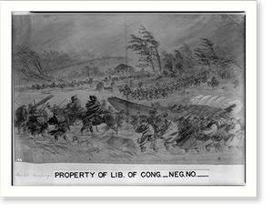Vintage Military Print - Winter Campaigning - Antique Wall Decor Print