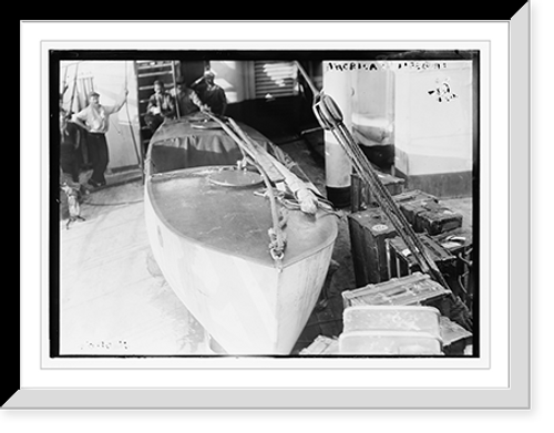 Historic Framed Print, America's lifeboat,  17-7/8" x 21-7/8"