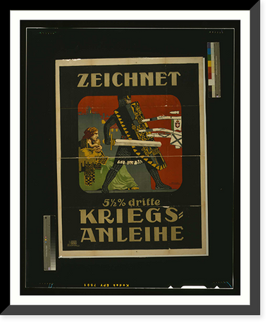 Zeichnet Kriegsanleihe. Erwin Puchinger, Historic Print