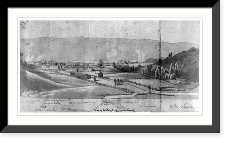 View of Romney, Va. Hampshire County, Antique Poster