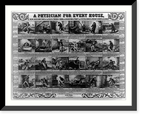 Historic Framed Print, A physician for every house,  17-7/8" x 21-7/8"