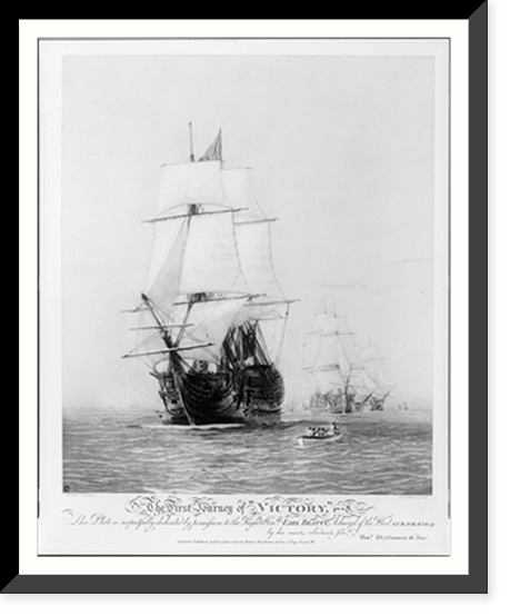 The first journey of Victory, 1778.W.L. Wyllie, R.A., pinxt.; Harold Wyllie, sculpt, Antique Print