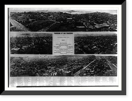 Panorama of San Francisco from California Street - Hill.Muybridge, hoto., Morse's Gallery, San Francisco, Vintage Print