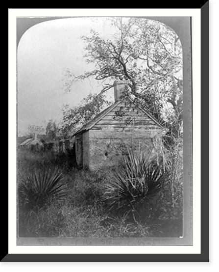Florida. ruins of the slave cabins. Ft. George Id. Classic, Vintage Wall Art