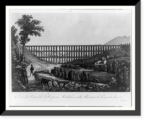 Historic Framed Print, No. 2. Veduta dei ponti della valle presso maddaloni nella provincia di terra di lavoro,  17-7/8" x 21-7/8"