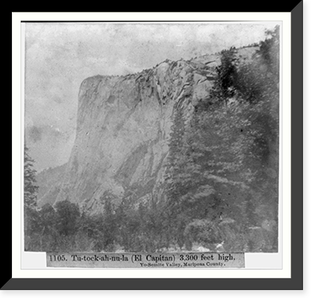 Vintage Landscape - Yosemite - Tu-tock-ah-nu-la (El Capitan)