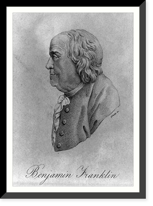 Historic Framed Print, Benjamin Franklin - 4,  17-7/8" x 21-7/8"