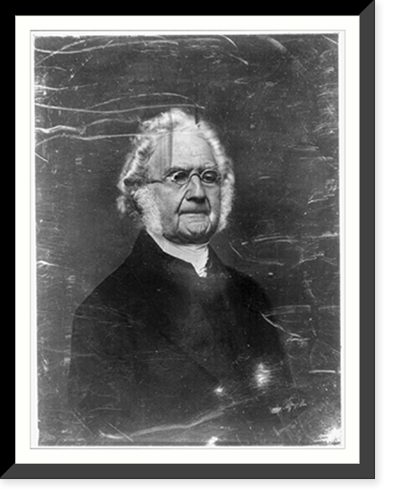 Unidentified man, about 70 years of age, half-length portrait, three-quarters to the right, wearing spectacles, Vintage Print