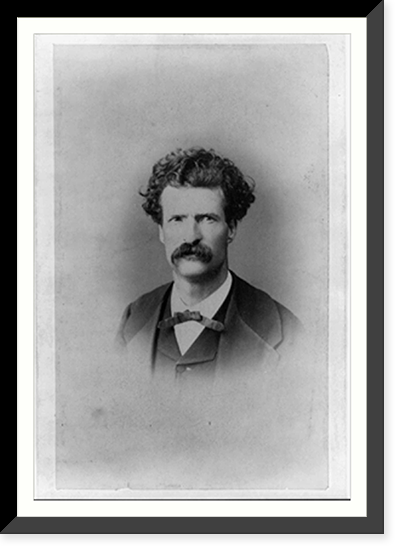 Historic Framed Print, [Samuel Langhorne Clemens, aka Mark Twain, head-and-shoulders portrait, facing front].Abdullah Fr&egrave;res Phot.,  17-7/8" x 21-7/8"