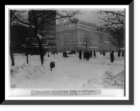 Washington, D.C., 15th St. & Pennsylvania Ave. after a heavy snowfall, Antique Wall Art