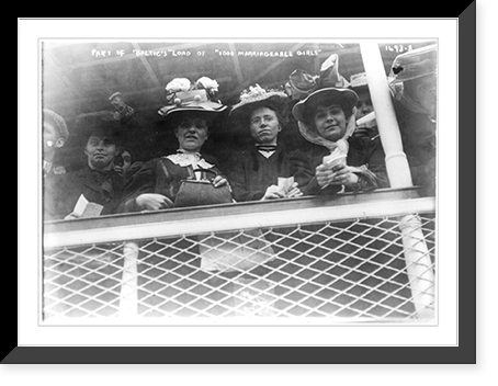 Part of BALTIC's boatload of 1000 marriageable girls. 1907 Classic, Vintage Poster