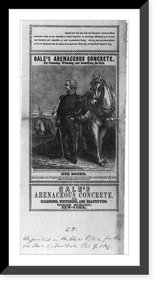 Gale's Arenaceous Concrete, for cleansing, whitening, and beautifying the skin, Vintage Wall Art