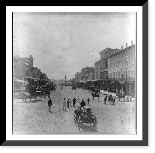 Historic Framed Print, Massachusetts Street, Lawrence, Kansas - 2,  17-7/8" x 21-7/8"
