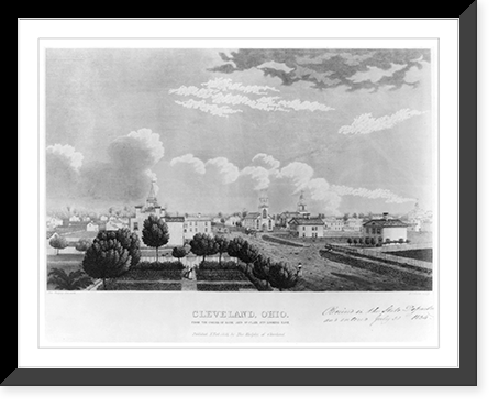 Cleveland, Ohio. From the corner of Bank and St Clair Sts looking east, Historic Print