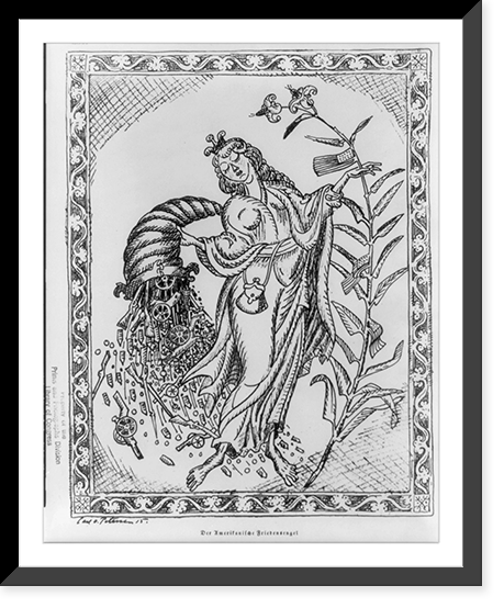 Der Amerikanische Friedensengel.Carl O. Peterson. Classic, Vintage Wall Art