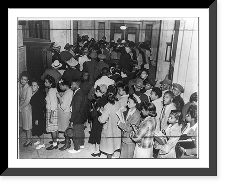 African Americans registering to vote, Atlanta, Ga. Classic, Vintage Wall Art