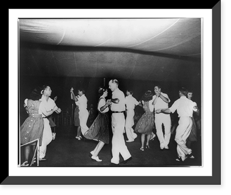 Bent Creek Ranch Square Dance Team dancing at the Mountain Music Festival, Asheville, North Carolina, Vintage Wall Art