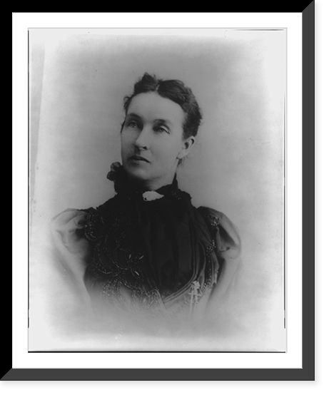 Mary Elizabeth (Clyens) Lease, 1853-1933, head-and-shoulders portrait, facing left, Antique Print