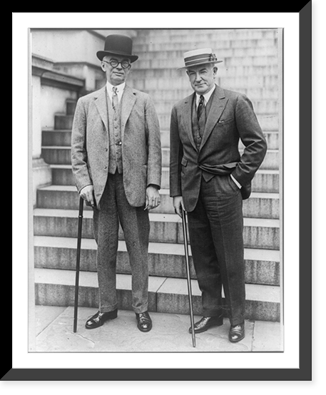Ambassadors George Harvey and Henry P. Fletcher, full length portrait, standing, Antique Poster