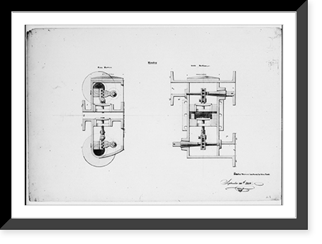 Steam engine, Washington Navy Yard, Washington, D.C. Nozzles - side and back sections, Vintage Wall Art