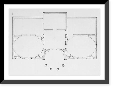 House (Tudor Place") for Thomas and Martha Custis Peter, 1644 31st Street, N.W., Georgetown, Washington, D.C. Floor plan" - 2, Historic Reproduction
