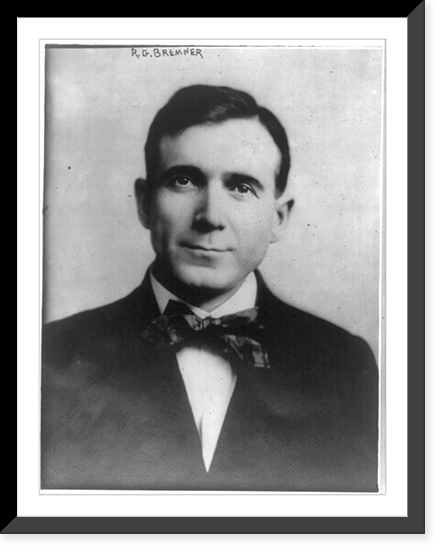 Robert Gunn Bremner, 1874-1914, bust portrait, facing left, Antique Print
