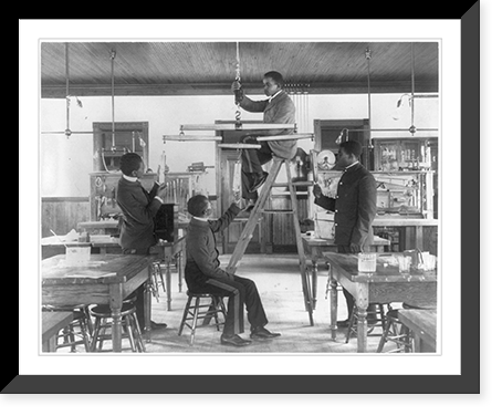 Hampton Institute, Va. 1899 - Classroom scenes - testintg combined draught of animals, Historic Print