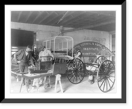Hampton Institute, Va., 1899 - Classroom scenes - painting carriages, Antique Wall Art