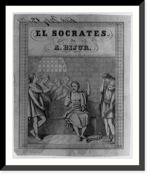 Historic Framed Print, El Socrates,  17-7/8" x 21-7/8"