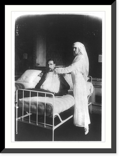 Ida Rubinstein, famous Russian actress, working in a French Hospital Classic, Historic Reproduction