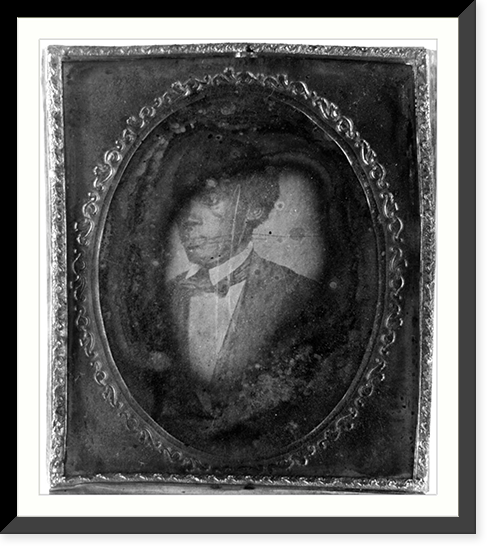 Historic Framed Print, [Stephen Allen Benson, head-and-shoulders portrait, three-quarters to the left],  17-7/8" x 21-7/8"
