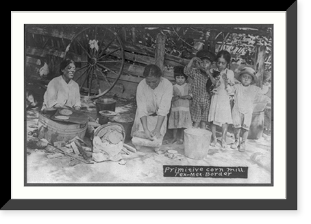 Historic Framed Print, [Photos from Brownsville, Texas and nearby Mexico] - 6,  17-7/8" x 21-7/8"