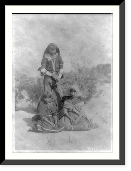 Mexican-Americans in Southwestern U.S., 1901?: 3 girls, Vintage Wall Art