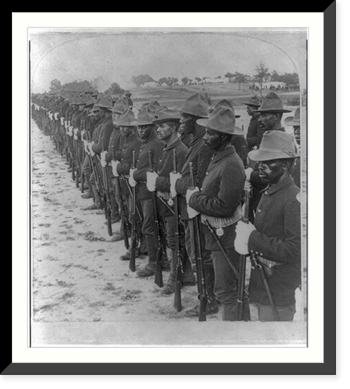 Some of our brave colored boys who helped to free Cuba"", Historic Reproduction
