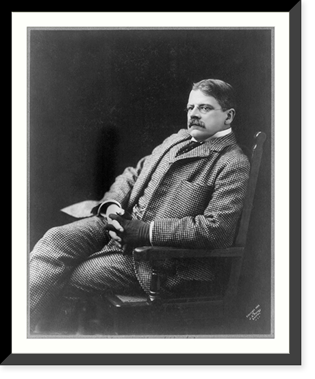 Historic Framed Print, [Edwin Austin Abbey, 1852-1911; three-quarters length, seated],  17-7/8" x 21-7/8"