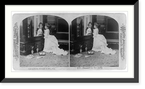 Historic Framed Print, Dressed for the party,  17-7/8" x 21-7/8"