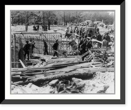 U.S. Civilian Conservation Corps, 1935-1940: building construction activity, Vintage Wall Art