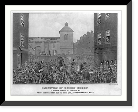 Execution of Robert Emmet, in Thomas Street 20th September 1803, Historic Print