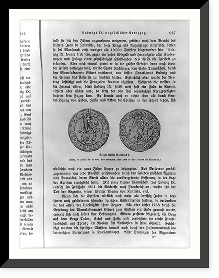 Baldwin I, King of Jerusalem, 1058-1118; full images on both sides of coin Classic, Vintage Poster