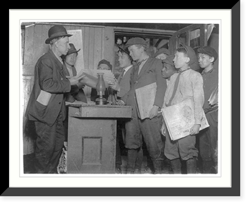 Historic Framed Print, Burns Basement Branch. A dark dirty cellar, 3518 Evans Ave. See photo 1460. St. Louis, Mo. May 1910. Location: St. Louis, Missouri.,  17-7/8" x 21-7/8"