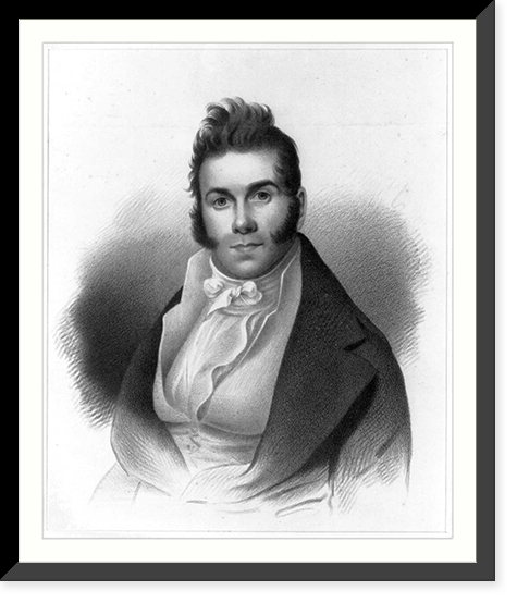 Historic Framed Print, Thomas Say. One of the founders of the Academy of Natural Sciences of Philadelphia,  17-7/8" x 21-7/8"