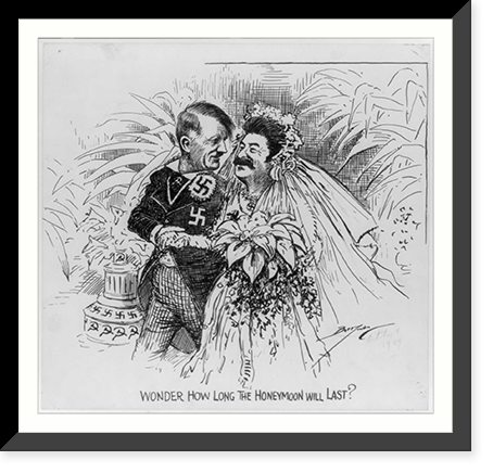 Vintage Photo Print - Wonder how long the honeymoon will last