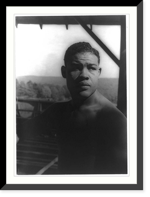 Historic Framed Print, [Portrait of Joe Louis],  17-7/8" x 21-7/8"