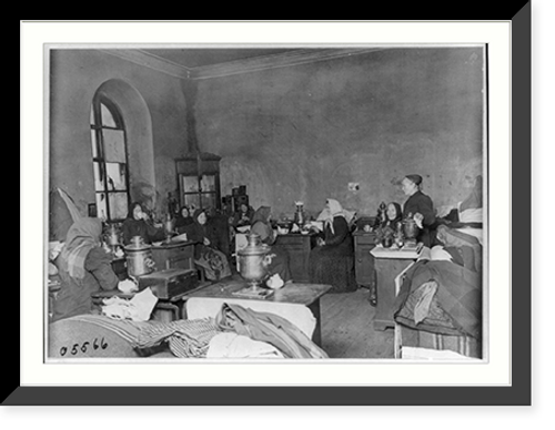 Historic Framed Print, [Old woman's home at Archangel, Russia],  17-7/8" x 21-7/8"